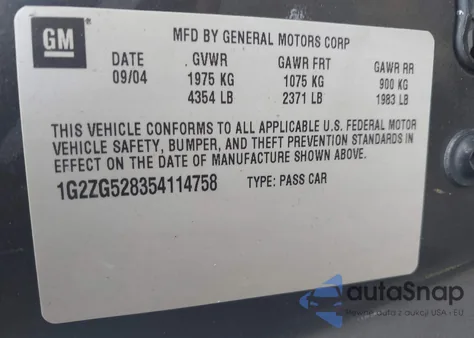 1G2ZG528354114758